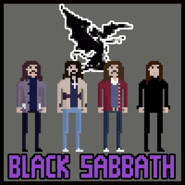 Black Sabbath Pixel Art