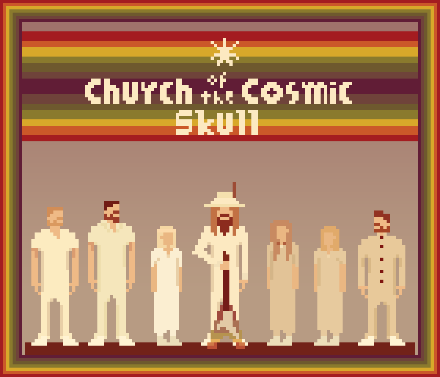 Church of the Cosmic Skull Pixel Art