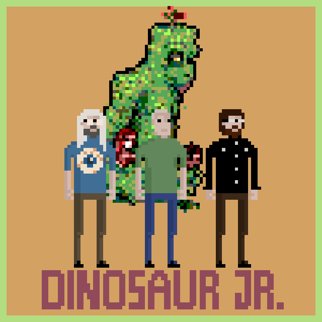 Dinosaur Jr. Pixel Art