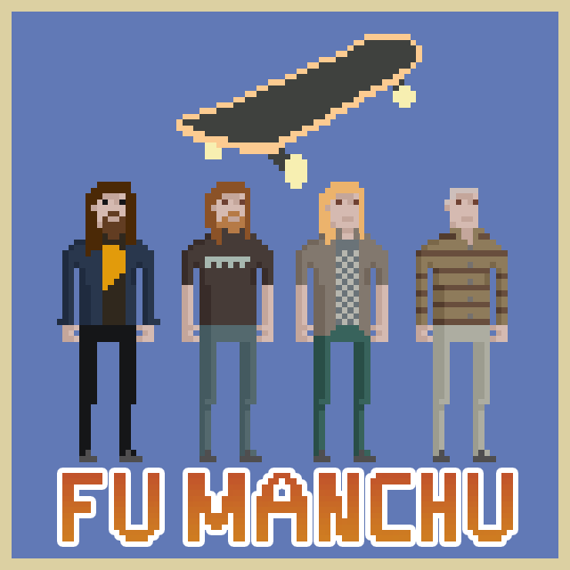 Fu Manchu Pixel Art