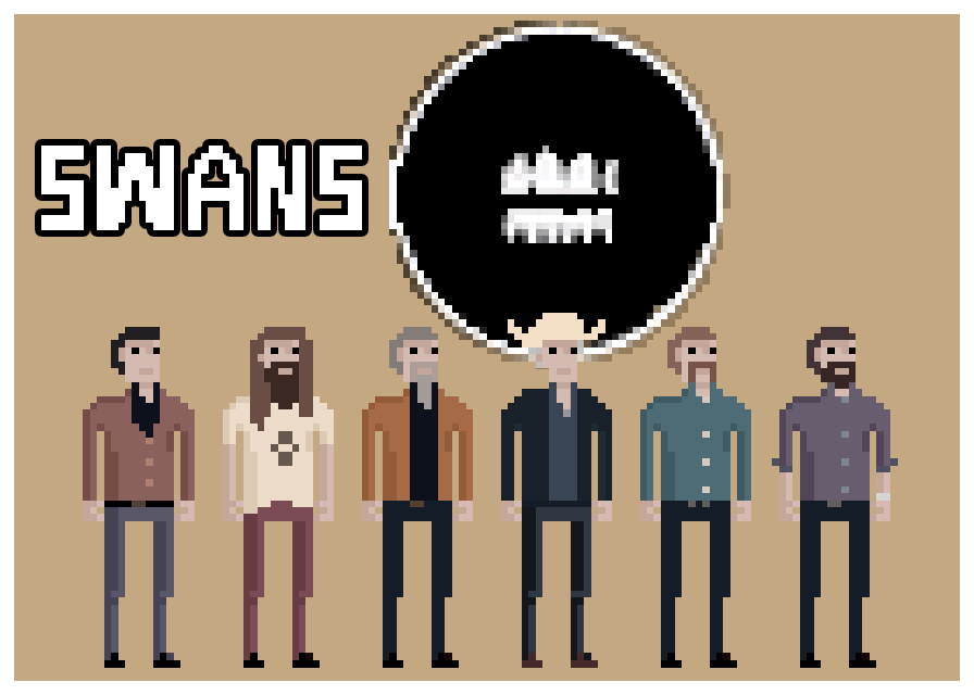 Swans Pixel Art